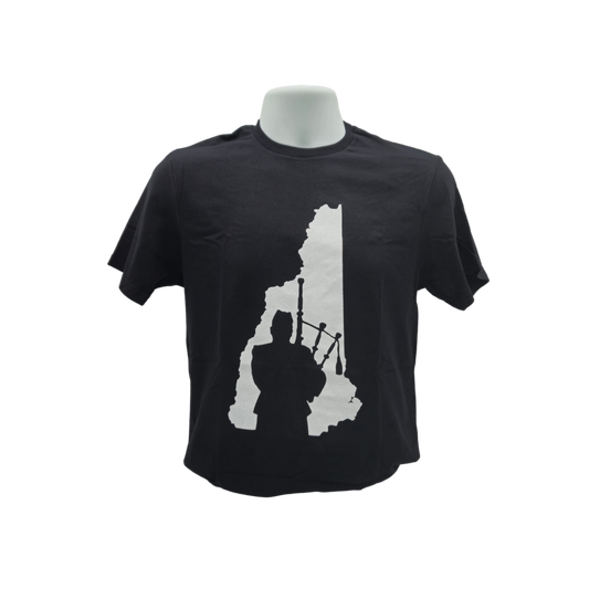 New Hampshire Bagpiper T-Shirt - Black