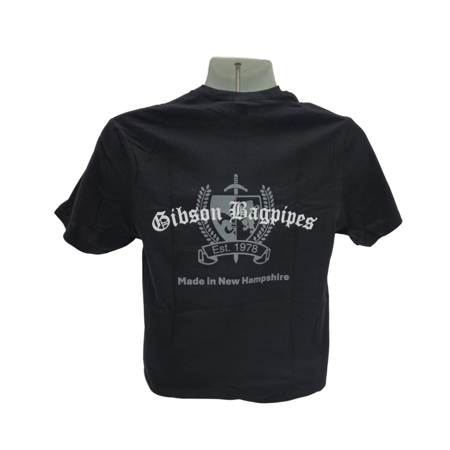 New Hampshire Bagpiper T-Shirt - Black