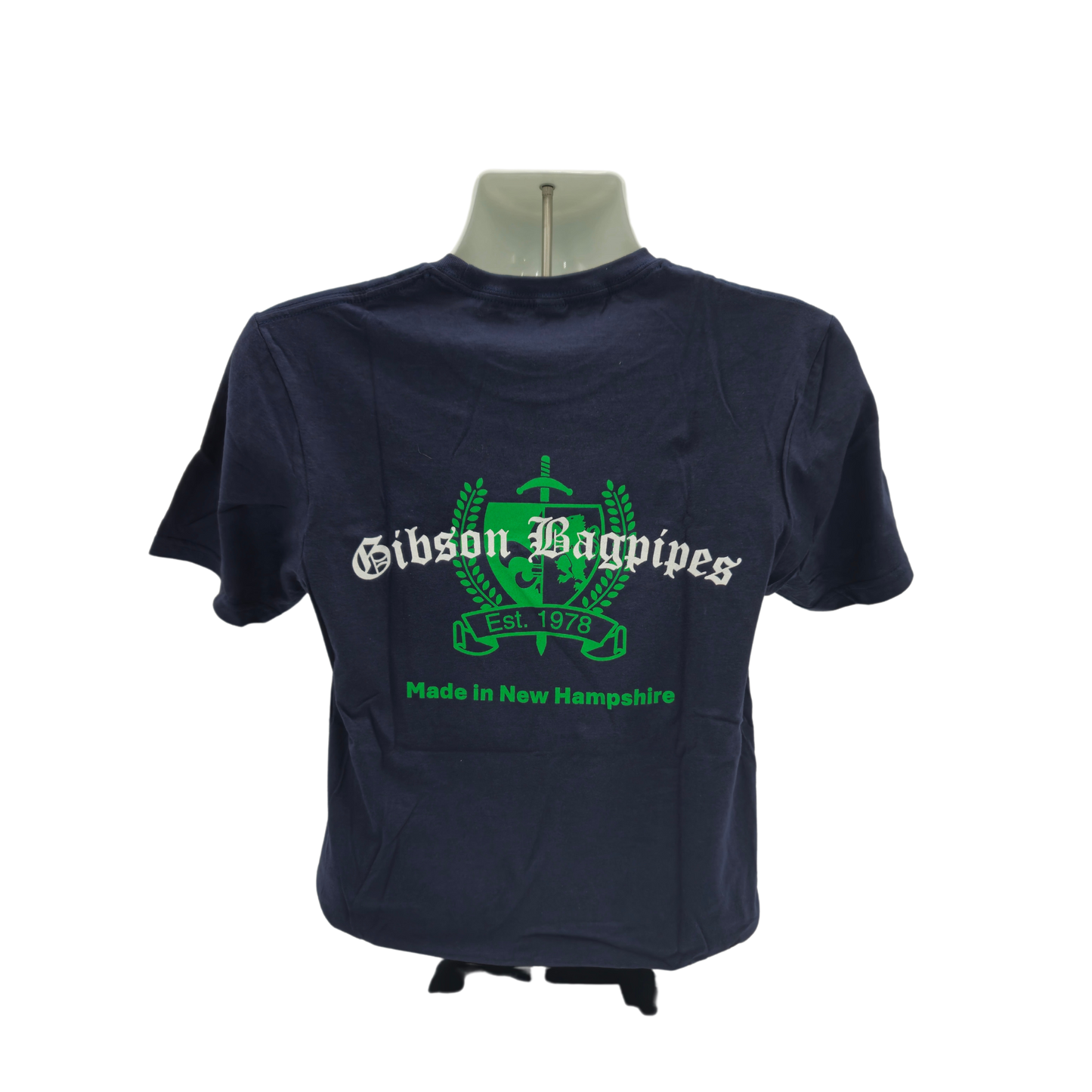 New Hampshire Dudelsackspieler T-Shirt - Blau &amp; Grün